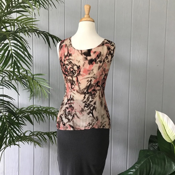 Vintage Bubble Abstract Tank Top Blouse - Picture 3 of 4